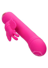 Thicc Chubby Rotating Rechargeable Silicone Butterfly Rabbit Vibrator- Pink